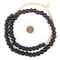 The Bead Chest African Recycled Glass Beads, 11mm - Full Strand Eco-Friendly Fair Trade Sea Glass Beads from Ghana Handmade Ethnic Round Spherical Tribal Boho Krobo Spacer Beads
